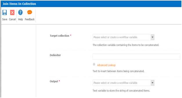 double click on the action